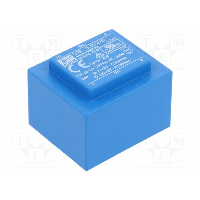 BLOCK Transformer: encapsulated; 3.2VA; 230VAC