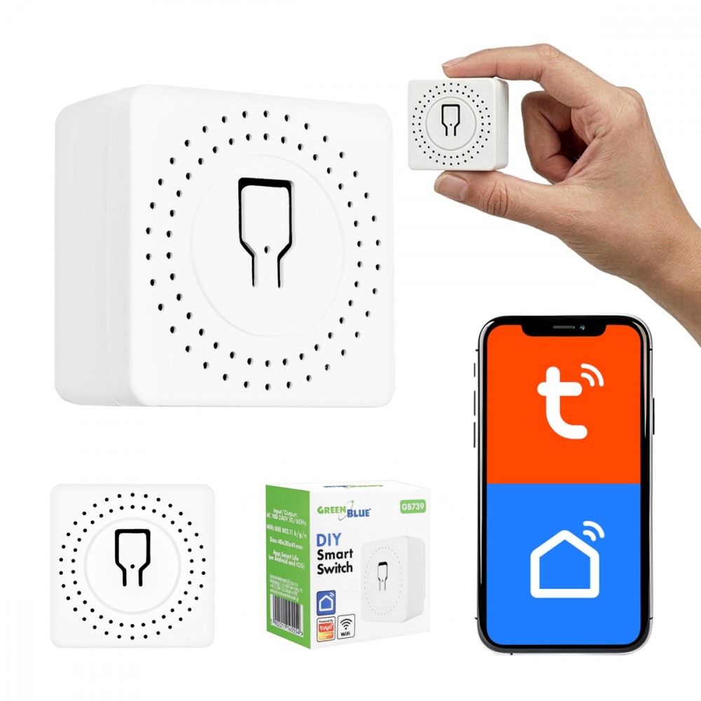 GREENBLUE Flush-MOunt Wi-Fi Control Relay GB739