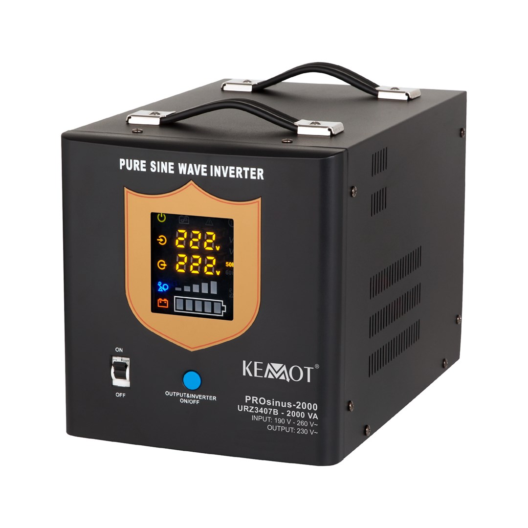 KEMOT 2000VA/1200W 12V/230VAC Nepārtrauktās barošanas bloks