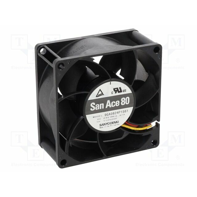 SANYO DENKI Fan: DC; 80x80x38mm; axial
