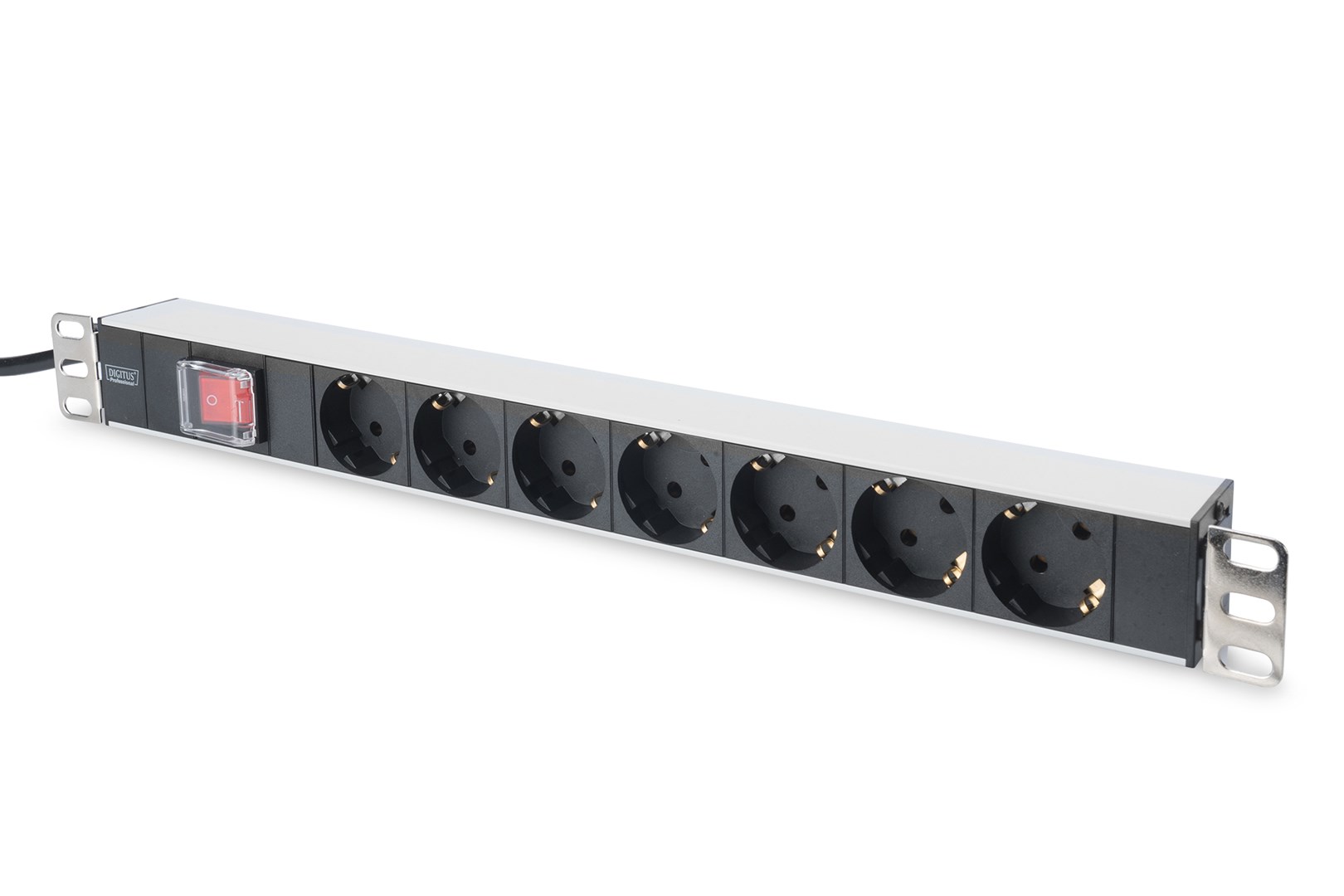 Digitus aluminum outlet strip with switch