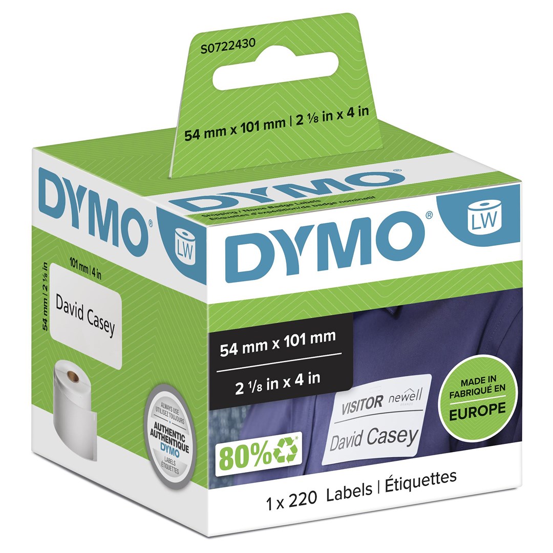 DYMO Authentic LabelWriter Large Shipping Labels/Name