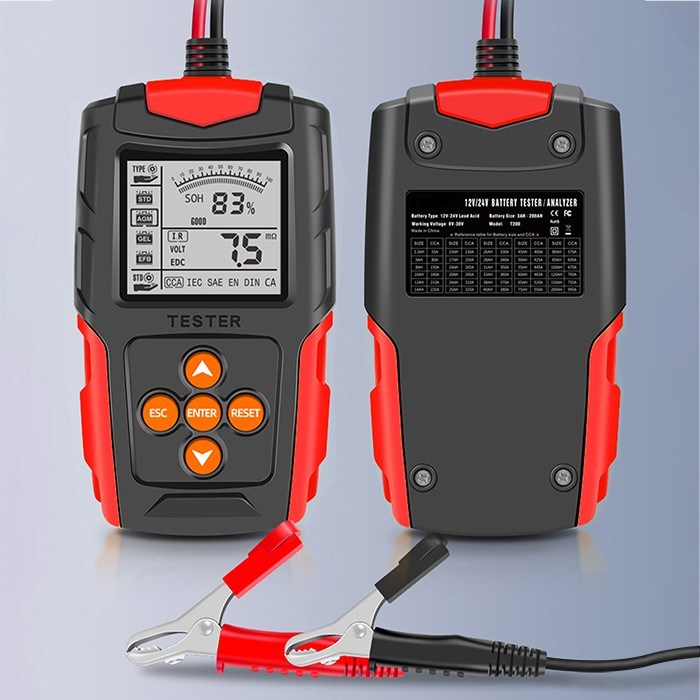 QOLTEC LCD digital battery tester,12V