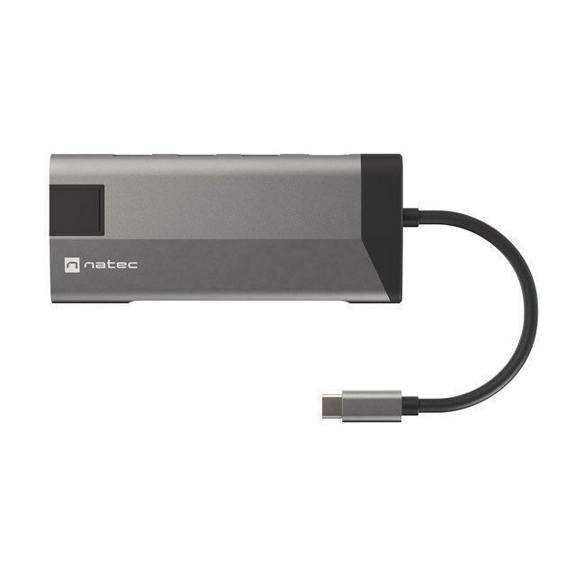 NATEC MULTIPORT ADAPTER FOWLER PLUS USB-C->