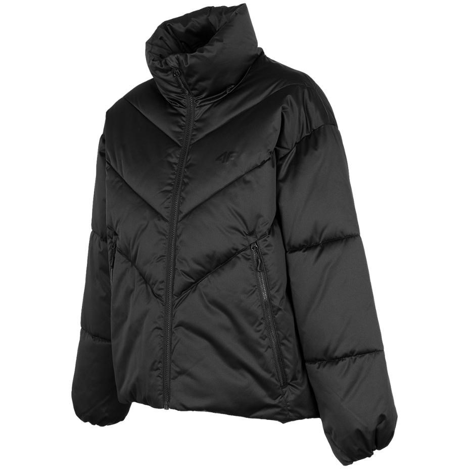 Women`s jacket 4F deep black H4Z22