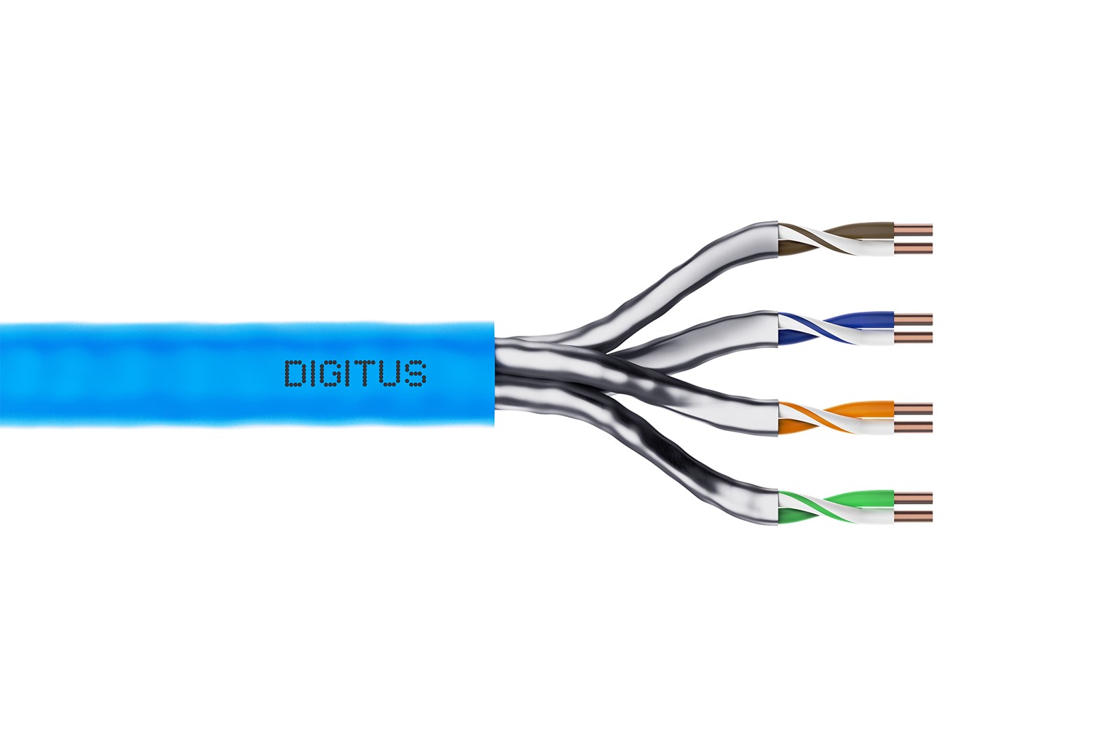 DIGITUS Wire; U/FTP; Cat 6a; 4x2x23AWG