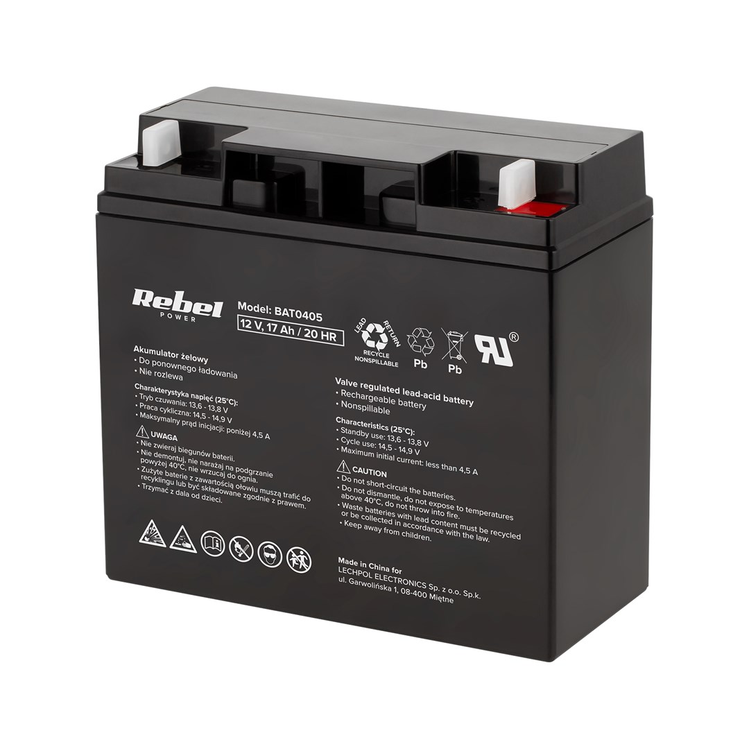 Rebel 12V 17Ah gel battery |