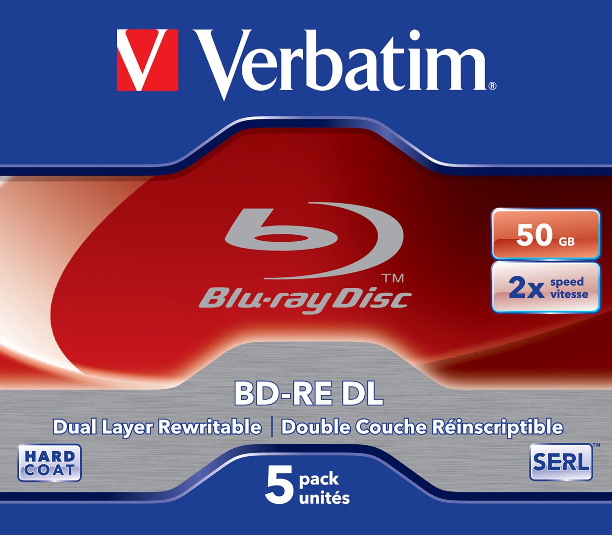 Verbatim Bluray Verbatim 50GB  5pcs JewelC