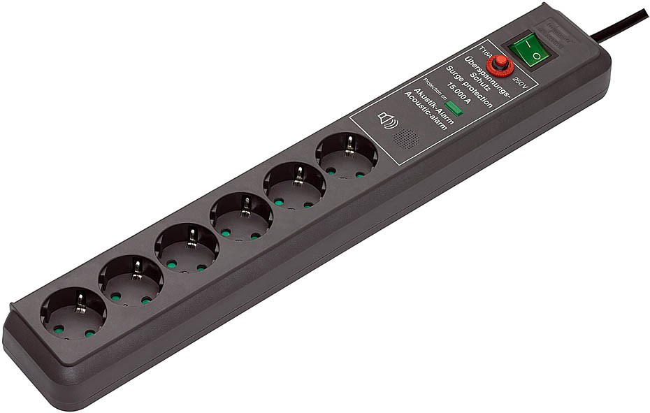 Strāvas pagarinātājs Brennenstuhl Secure-Tec pretpārsprieguma 6