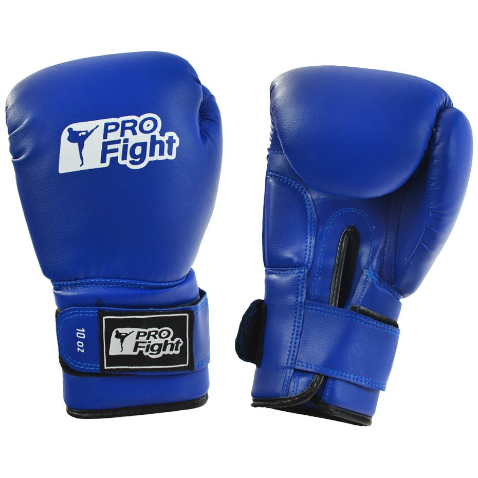 Profight boksa cimdi, pūķa ādas, zili
