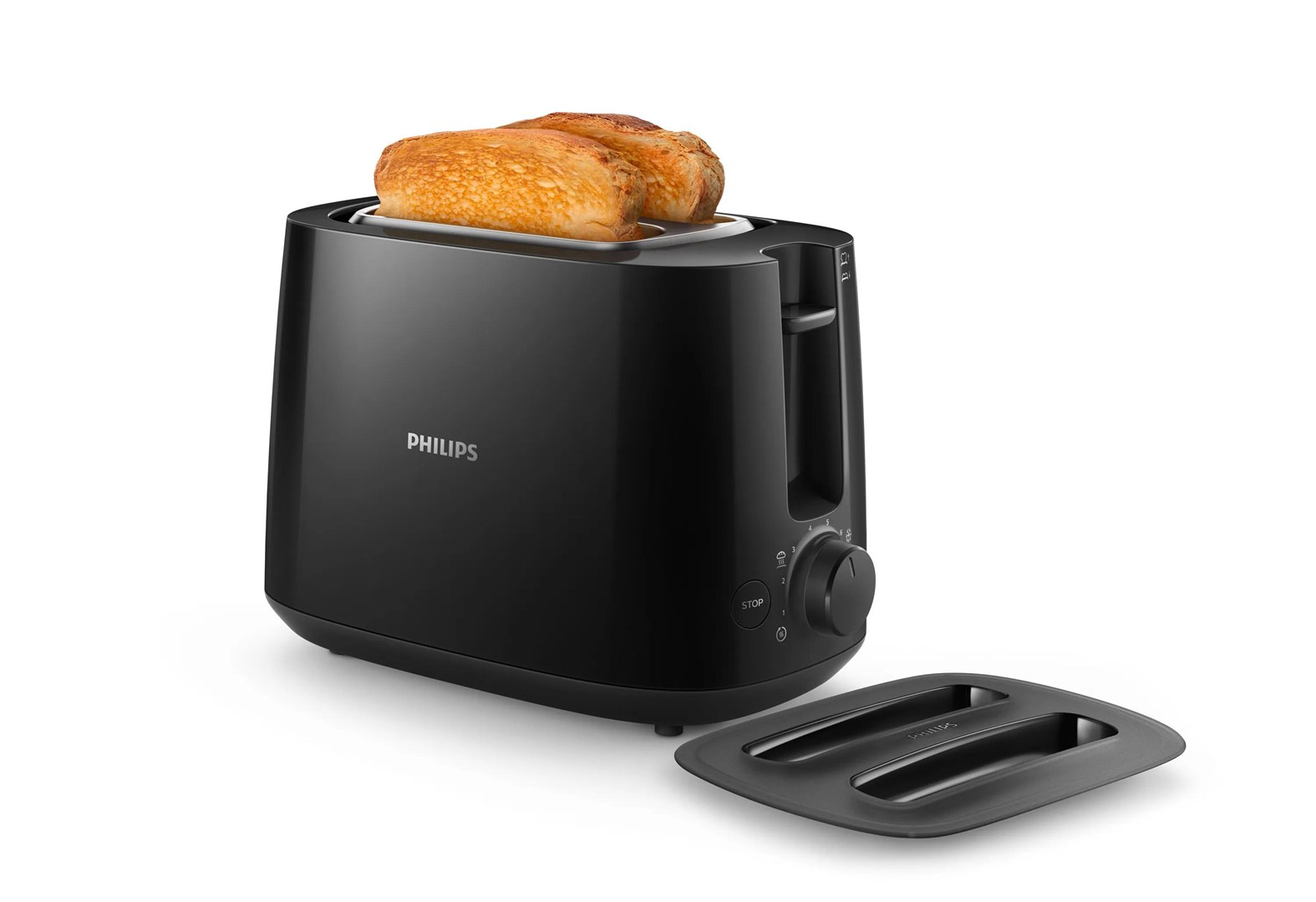 PHILIPS Tosteris, 830W (melns) (HD2582/90) |