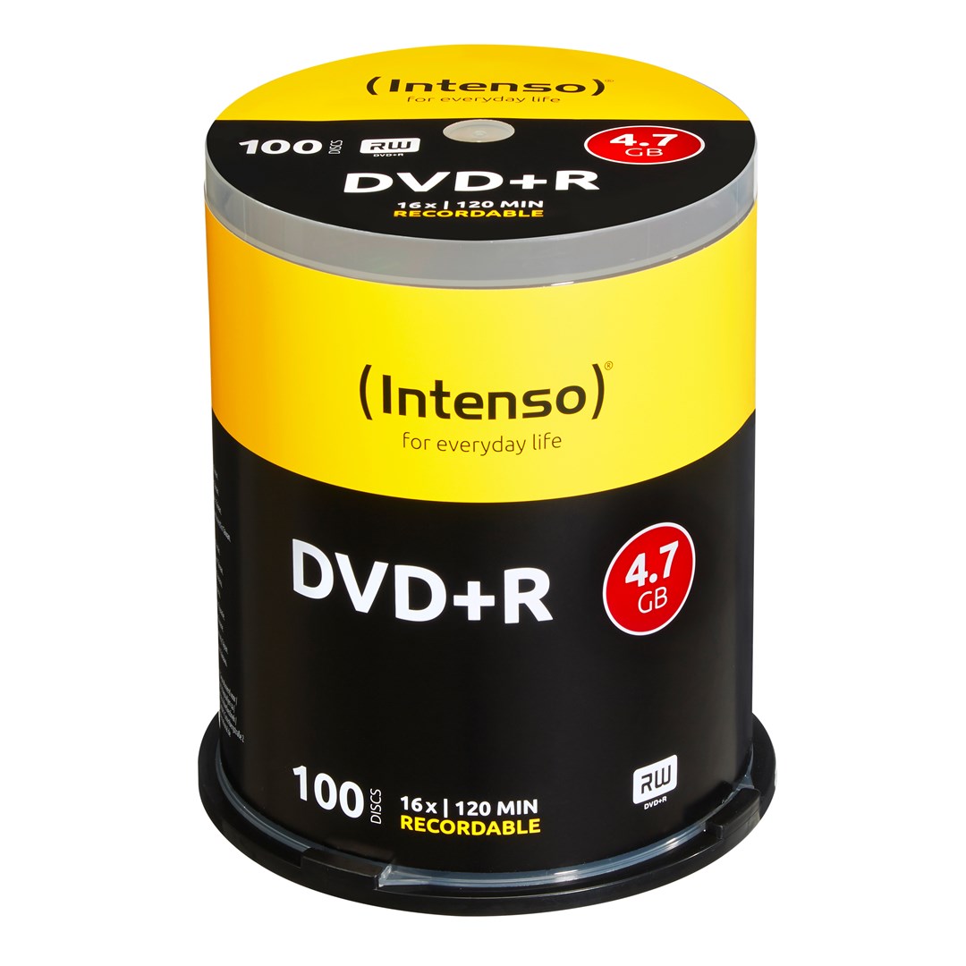 DVD+R Intenso 4,7GB 100 gab