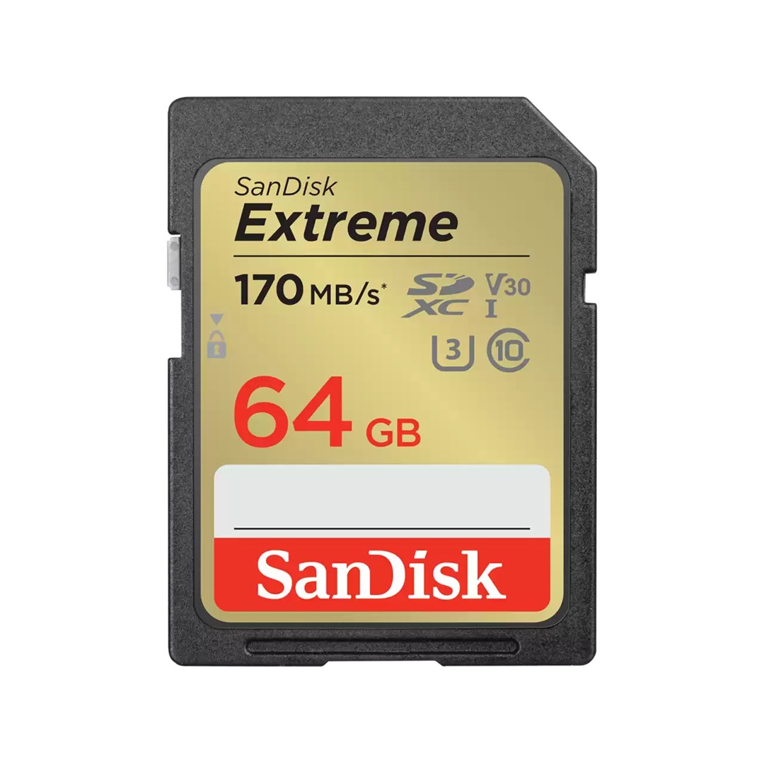 SanDisk Extreme SDXC 64GB | SDSDXV2-064G-GNCIN