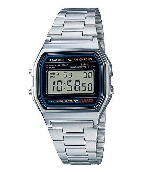 CASIO A158WA-1DF Vintage Unisex digitālais pulkstenis