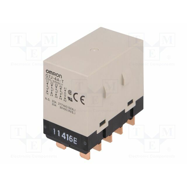 OMRON Relay: electromagnetic; Ucoil: 24VDC; 4PST-NO