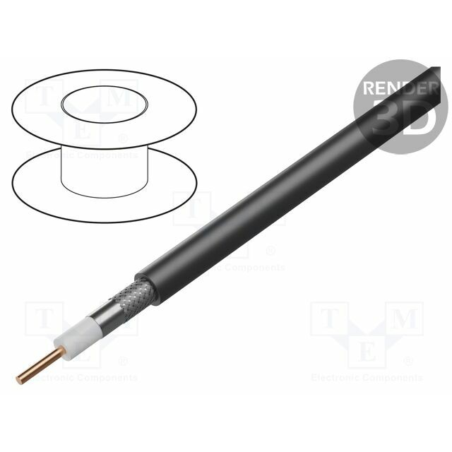 BELDEN Wire: coaxial; H125,RG6; 1x18AWG
