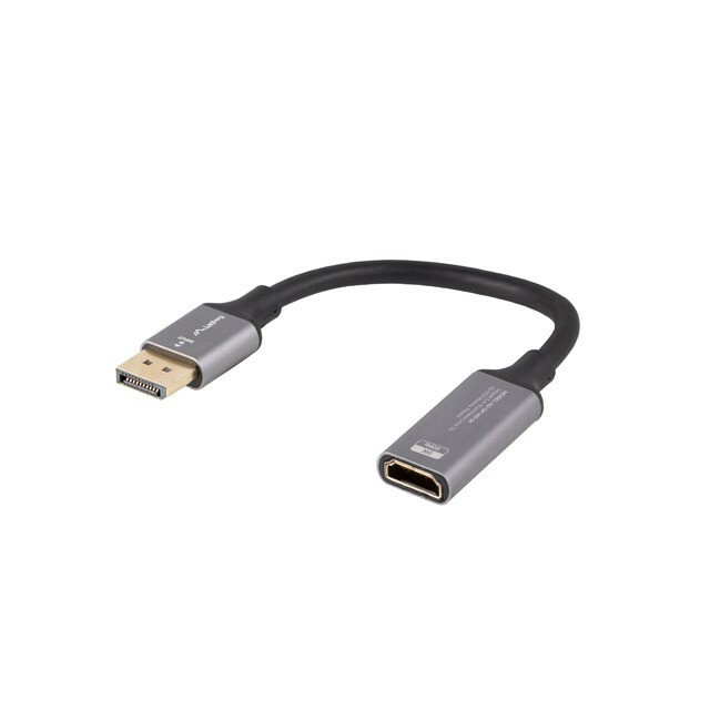LANBERG Adapter; DisplayPort plug,HDMI socket