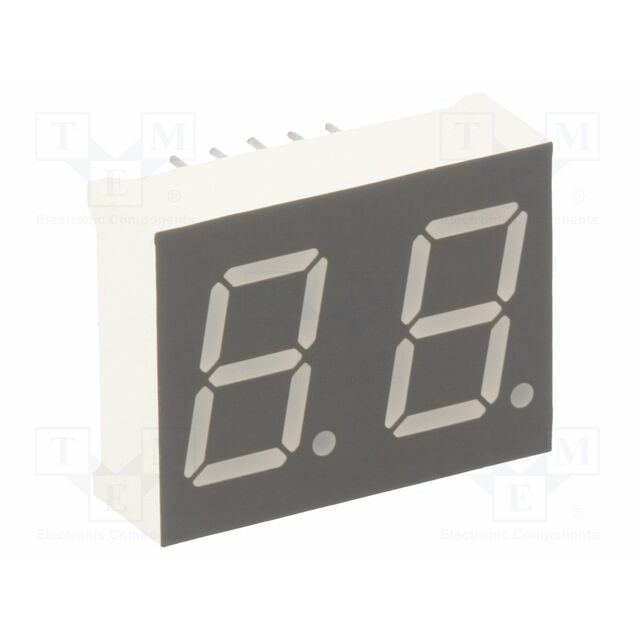 LUCKY LIGHT Display: LED; 7-segment; 12