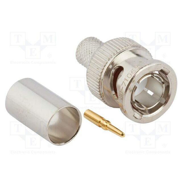 AMPHENOL Connector: BNC; plug; straight; 75Ω