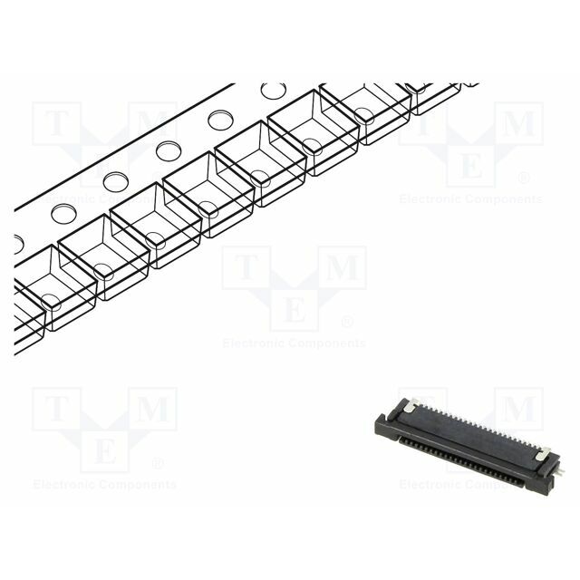 AMPHENOL COMMUNICATIONS SOLUTIONS Connector: FFC/FPC; gold-plated