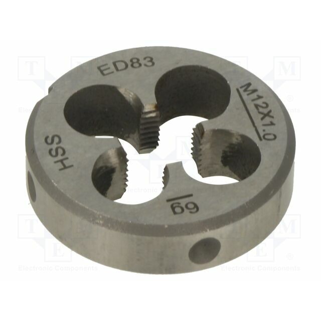 Threading die; M12; 1; high speed