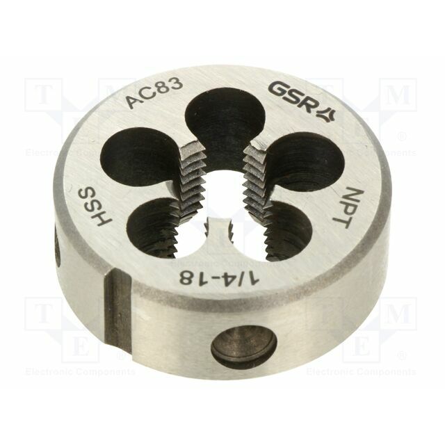 Threading die; NPT 1/4"; 18; high