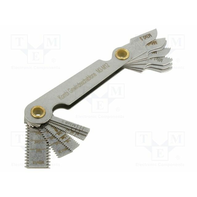 Thread plug gauge; Thread: metric; 7pcs