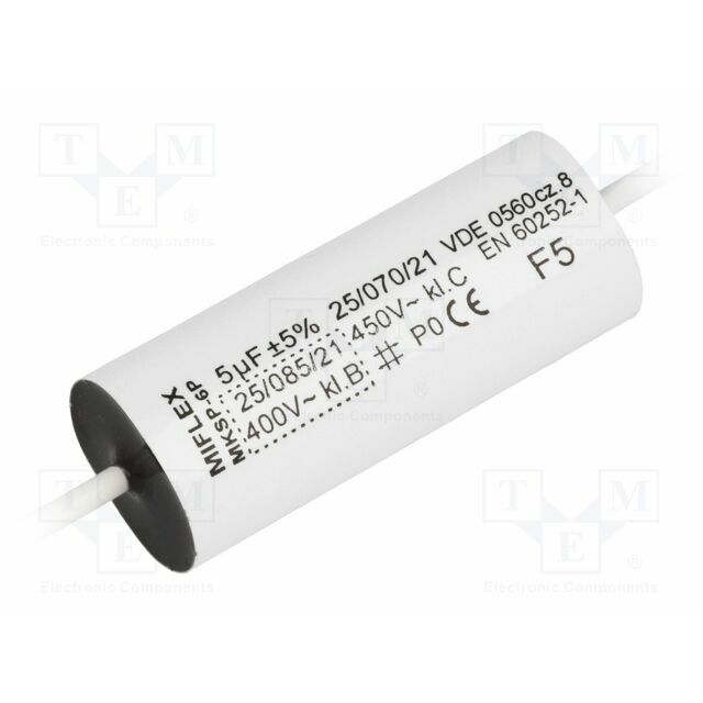 MIFLEX SOLUTIONS Capacitor: polypropylene; motors, run