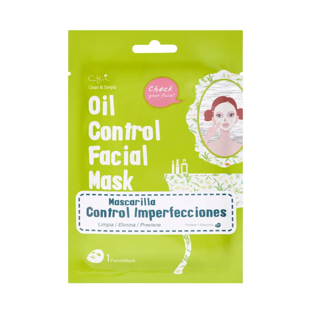 Cettua, Cettua, Oil Control, Sheet Mask