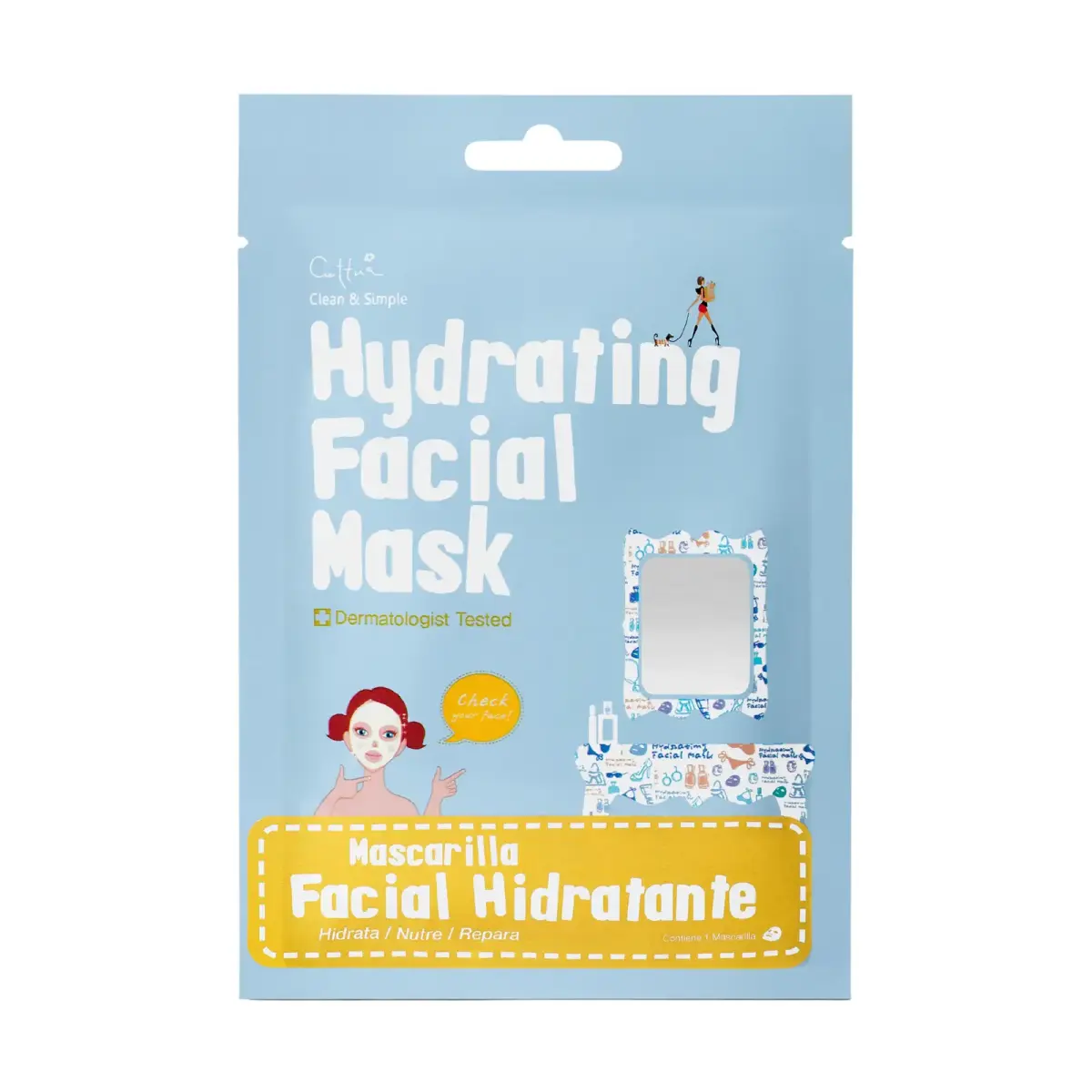 Cettua, Cettua, Hydrating, Sheet Mask, For