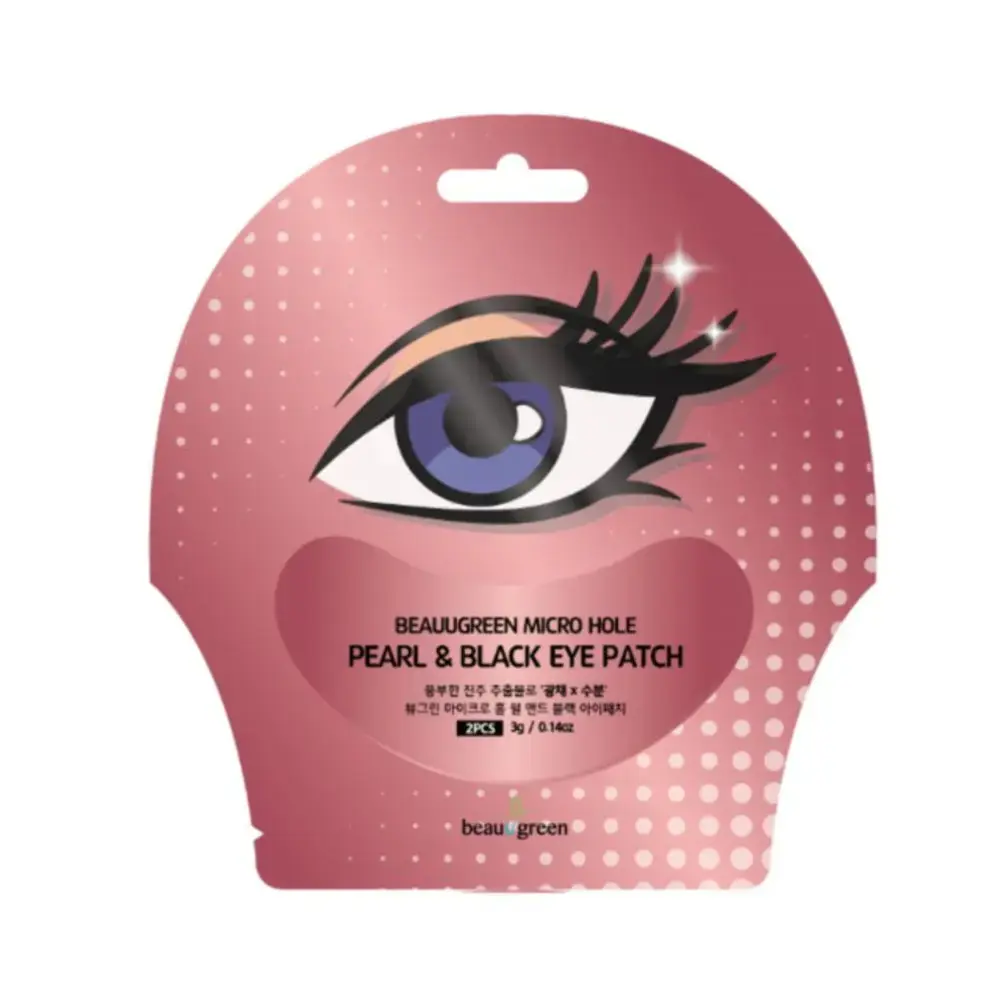 Beauugreen, Pearl & Black, Hydrogel, Anti-Dark
