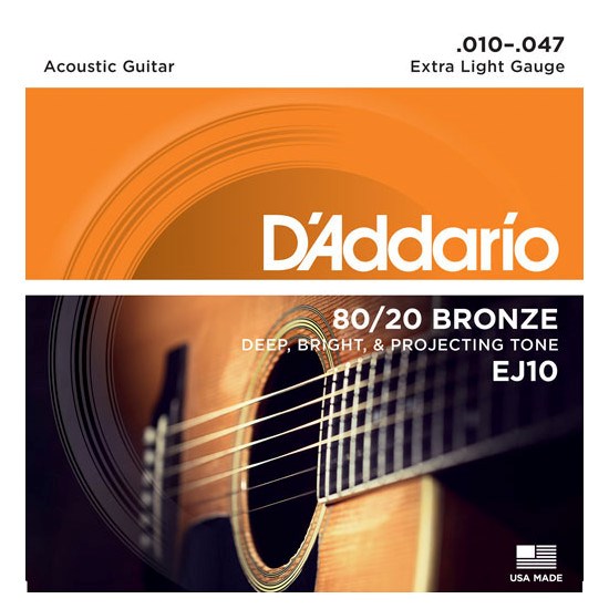DADDARIO D`Addario EJ10 akustiskās ģitāras stīgas