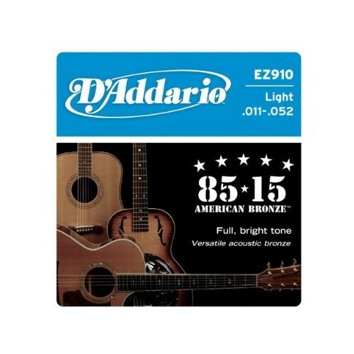 DADDARIO Akustiskās ģitāras stīgas D`Addario EZ910