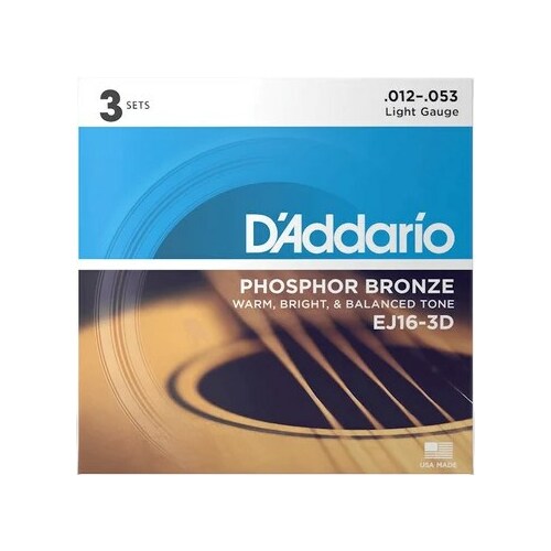 DADDARIO D`Addario EJ16 akustiskās ģitāras stīgas