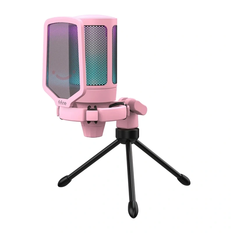 Fifine A6V Gaming Microphone (Pink) |