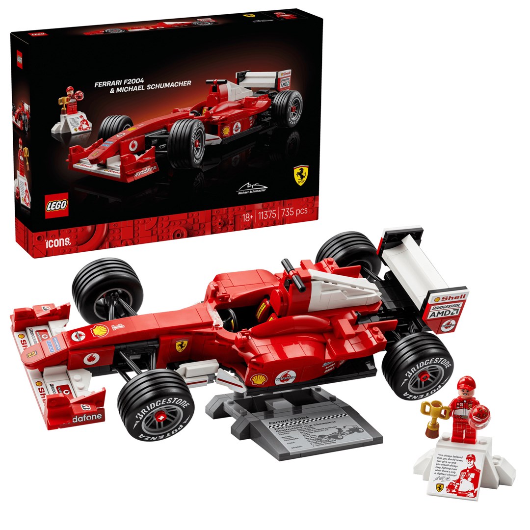 LEGO Icons 11375 Ferrari F2004 and