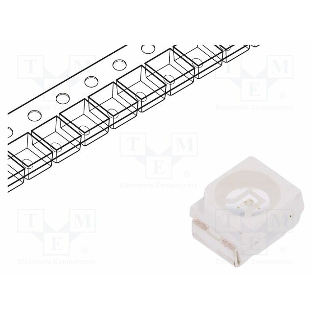 FORYARD LED; blue; SMD; PLCC2; 350÷500mcd