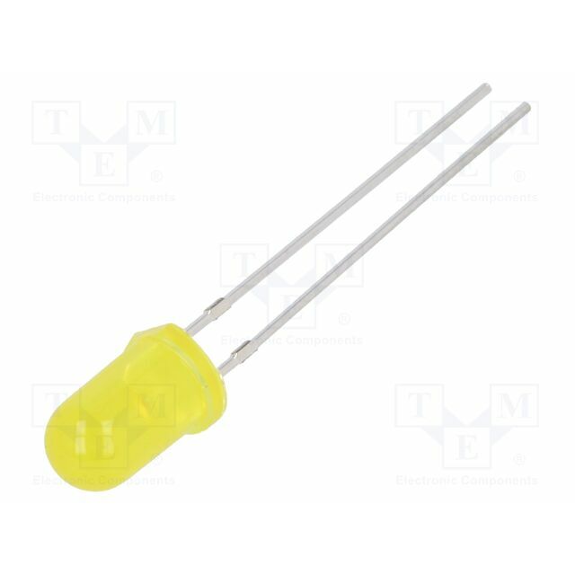 FORYARD LED; yellow; 5mm; 20÷40mcd; 30°
