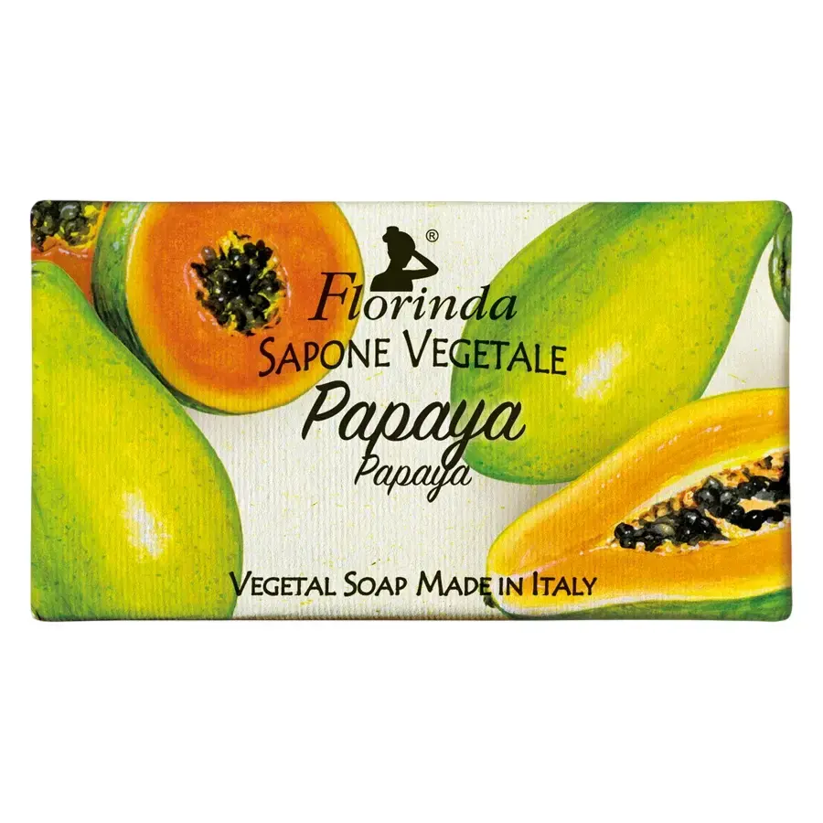 Florinda, Papaya, Vegan, Hydrating, Scented Soap