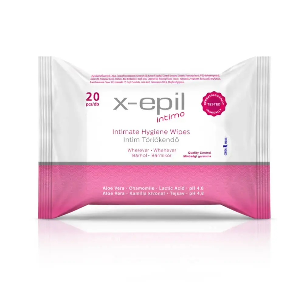 X-Epil, Intimate Hygiene, Intimate Wipes, 20