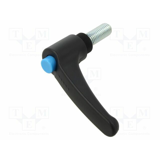 ELESA+GANTER Lever; adjustable; Thread len: 30mm