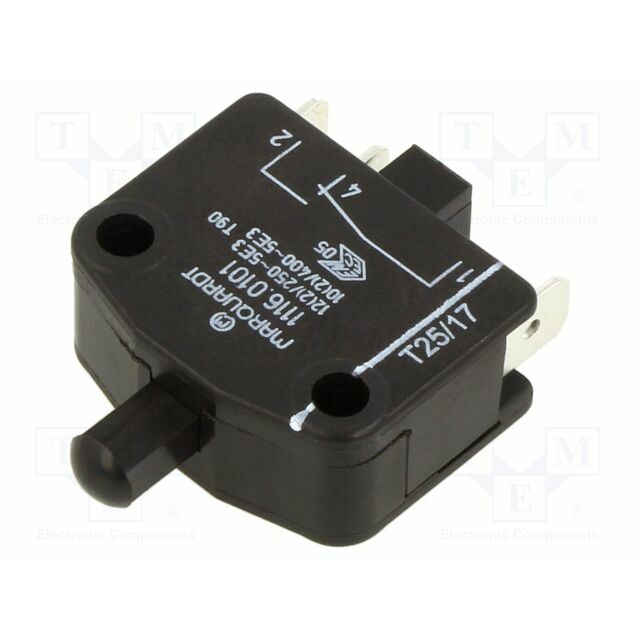 MARQUARDT Microswitch SNAP ACTION; 12A/250VAC; without