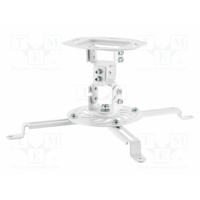 Holder: ceiling; projector; white; adjustable; 13