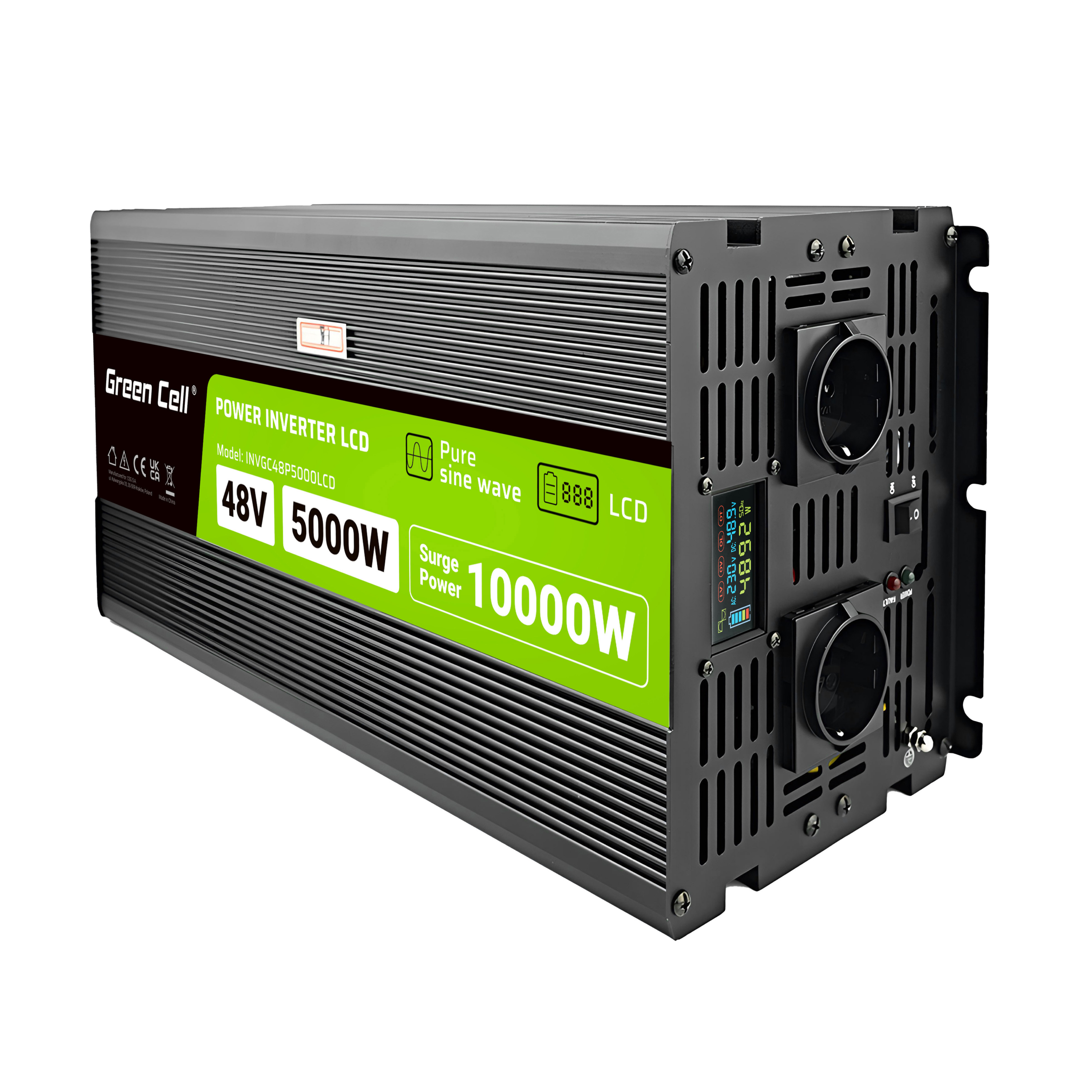 Green Cell PowerInverter LCD 48V 5000W/10000W