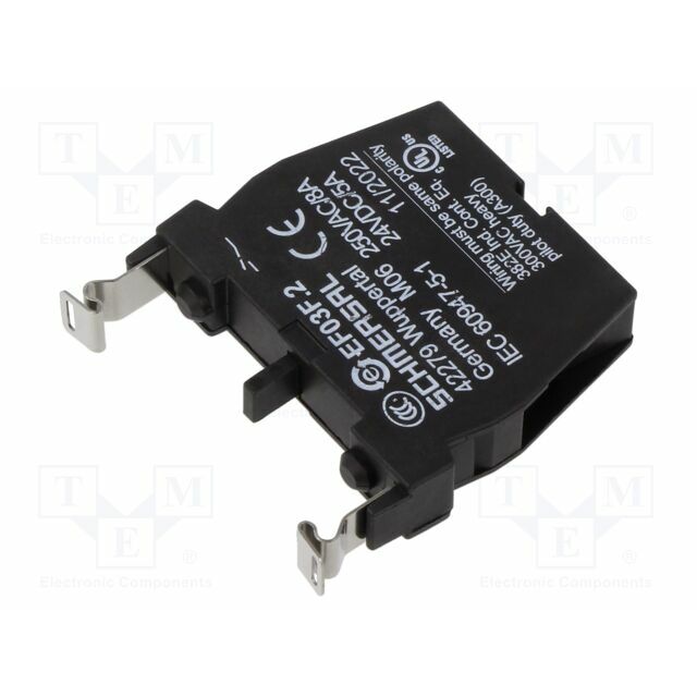 SCHMERSAL Contact block; 22mm; IP20; Contacts: