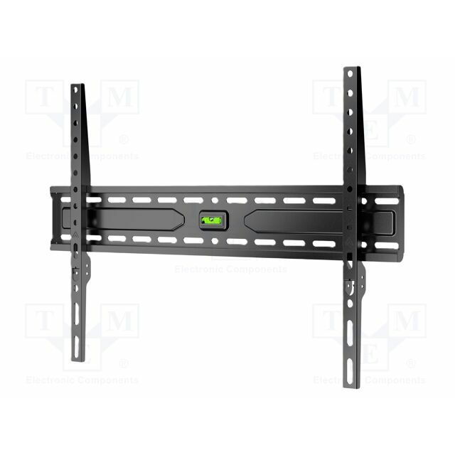 Holder: wall mounting; TV; black; adjustable