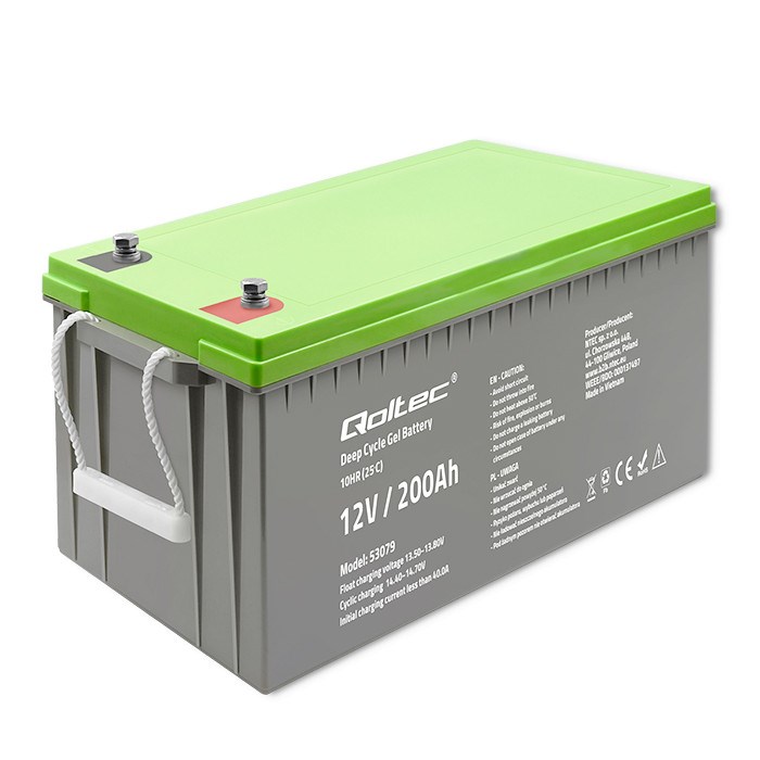 Qoltec 53079 Deep Cycle Gel battery