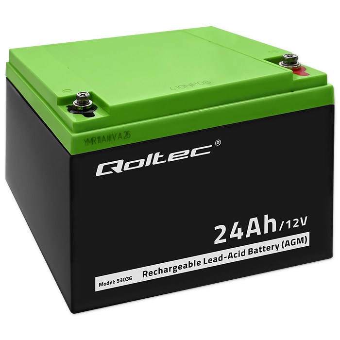 Qoltec AGM battery | 12V |