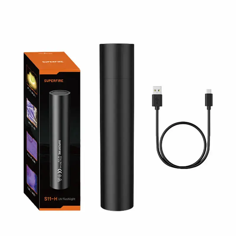 SUPERFIRE S11-H 365nm USB-C UV Flashlight