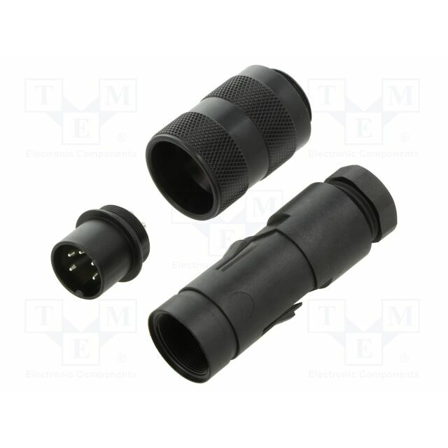 BINDER Connector: M16; plug; male; PIN: